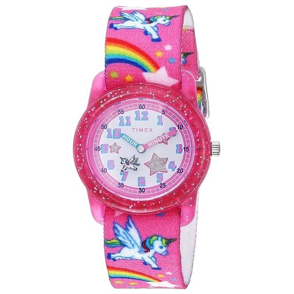 Elryan: Timex Watch TW7C25500 For Kids Analog Display, Rubber