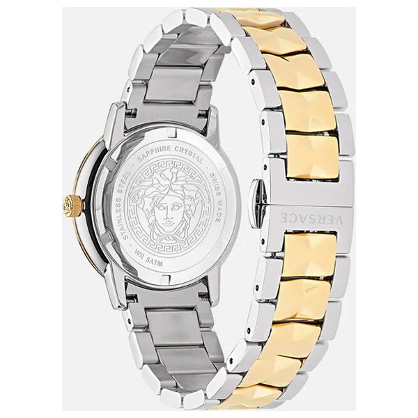  Versace Watch VE2P00522 For Women - Analog Display, Stainless Steel Band - Gold 