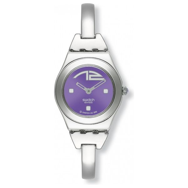 Swatch women's silver watch on sale