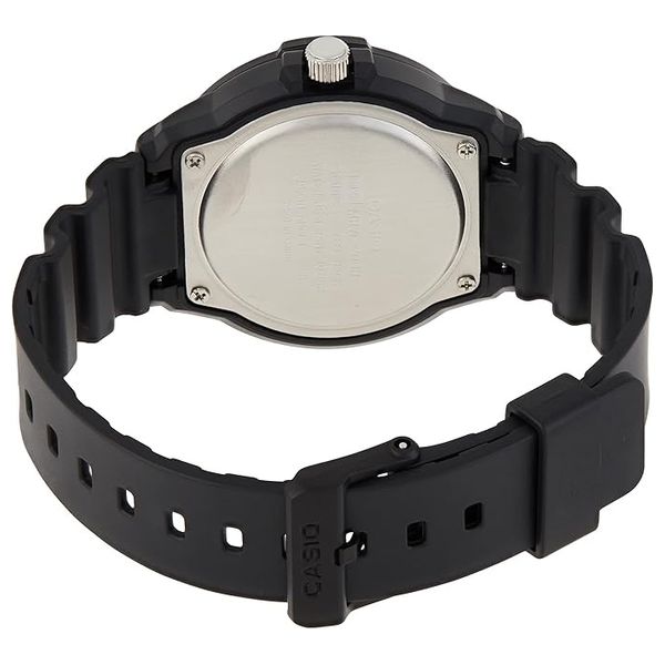  Casio Watch MRW-200H-1B3VDF For Men - Analogl Display, Resin Band - Black 