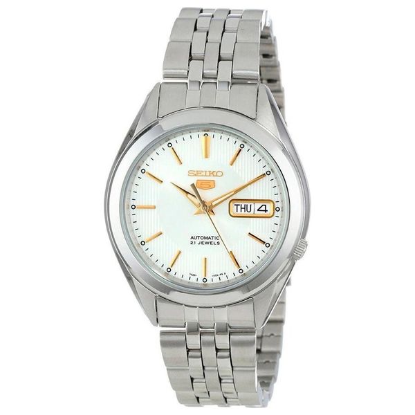 Elryan Seiko Watch SNKL17K1 For Men Analog Display Stainless Steel Band Sliver