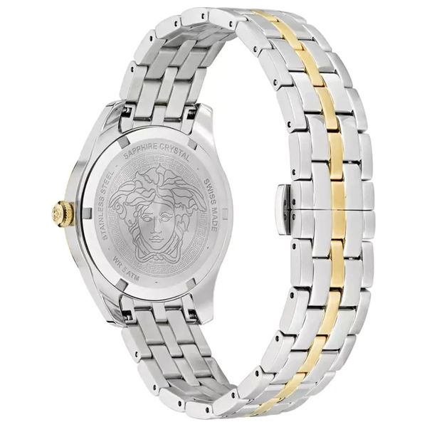  Versace Watch VE6C00423 For Men - Analog Display, Stainless Steel Band - Silver 