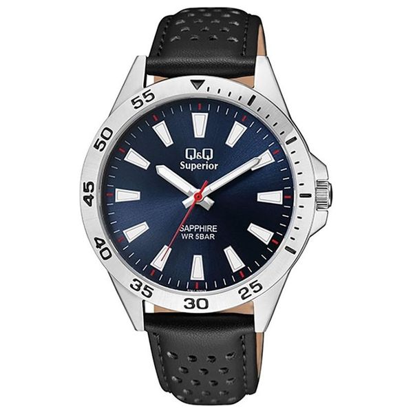 Elryan Q Q Watch S08A 005VY For Men Analog Display Leather