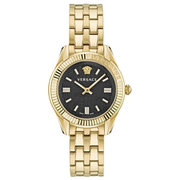  Versace Watch VE6C00623 For Women - Analog Display, Stainless Steel Band - Gold 