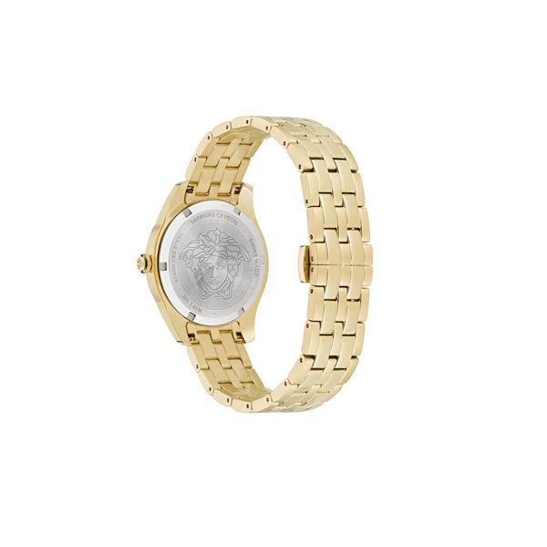  Versace Watch VE6C00623 For Women - Analog Display, Stainless Steel Band - Gold 