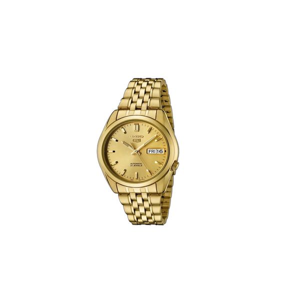  Seiko Watch SNK366K1 For Women - Analog Display, Stainless Steel Band - Gold 