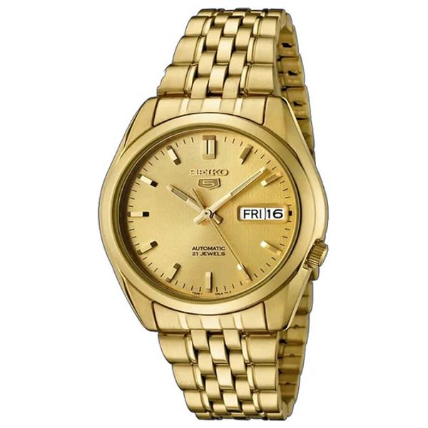  Seiko Watch SNK366K1 For Women - Analog Display, Stainless Steel Band - Gold 