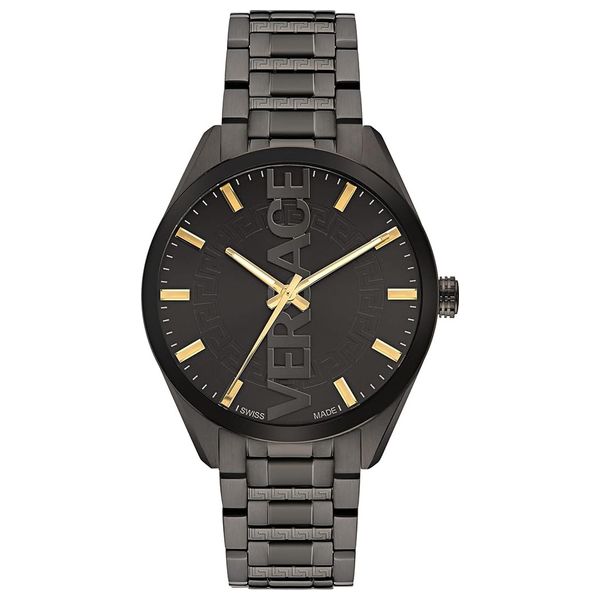  Versus Versace Watch VE3H00522 For Men - Analog Display, Stainless Steel Band - Black 