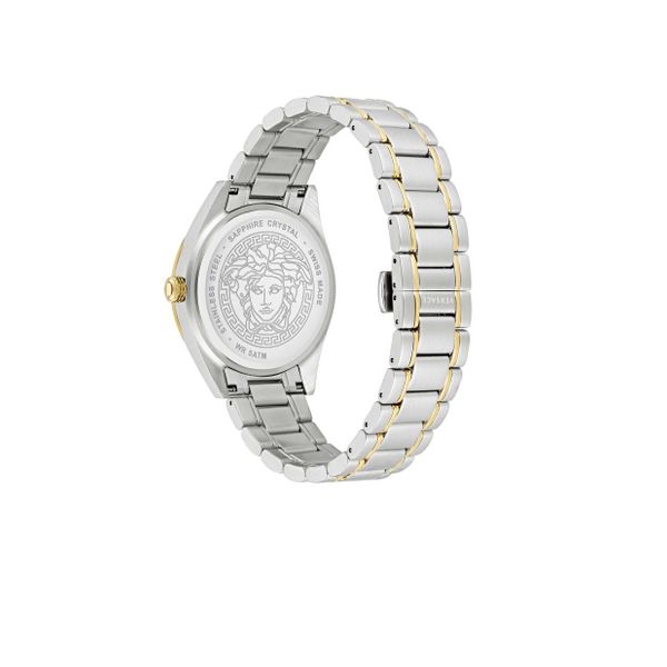  Versace Watch VE6A00523 For Men - Analog Display, Stainless Steel Band - Silver 