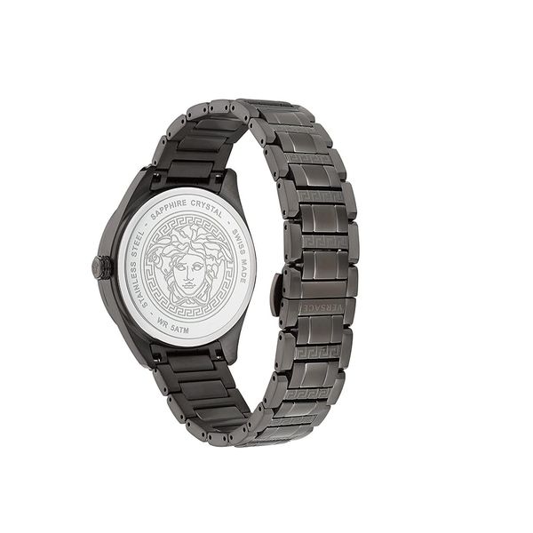  Versus Versace Watch VE3H00522 For Men - Analog Display, Stainless Steel Band - Black 