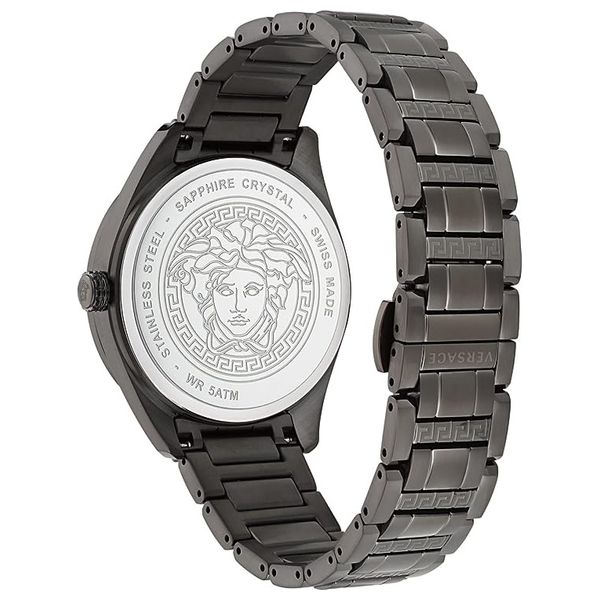  Versus Versace Watch VE3H00522 For Men - Analog Display, Stainless Steel Band - Black 