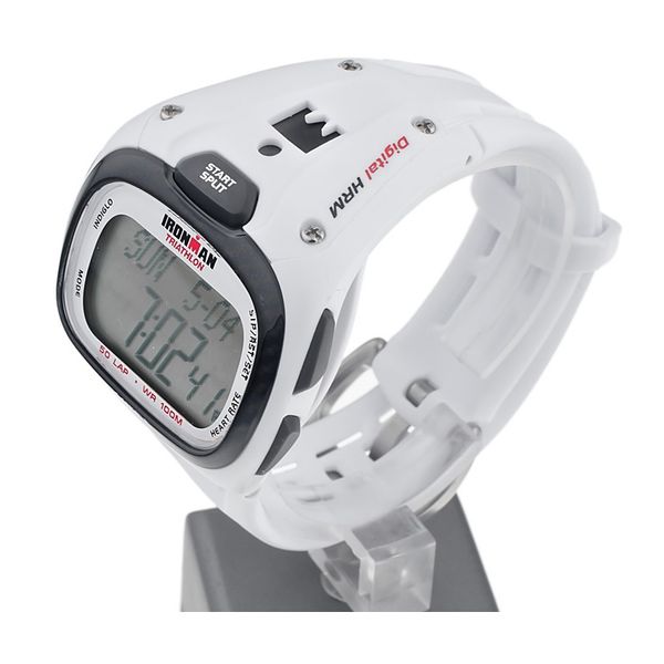  Timex Watch T5K490 For Unisex - Digital Display, Rubber Band - White 