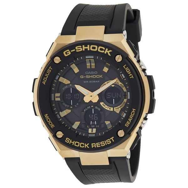 Elryan Casio Watch GST S100G 1ADR For Men Analog Display Resin Band Black