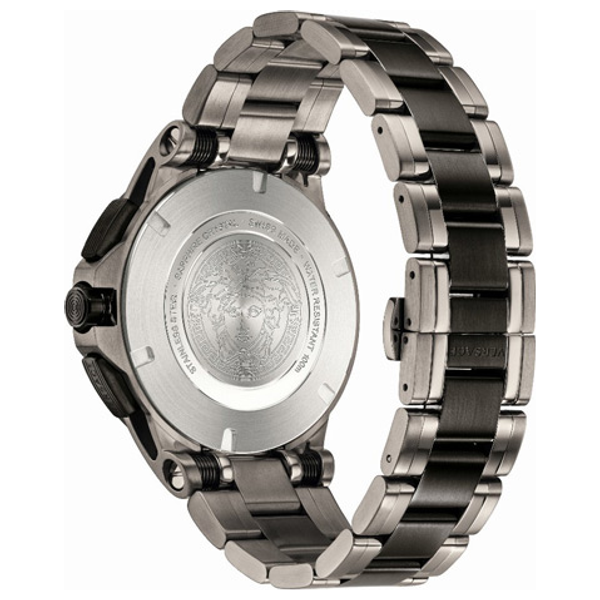  Versus Versace Watch VERB00618 For Men - Analog Display, Stainless steel Band - Black 