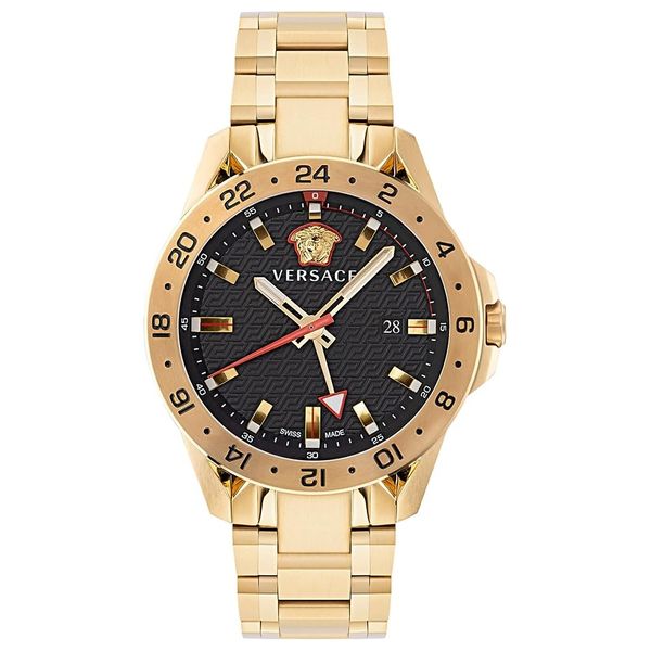  Versace Watch VE2W00522 For Women - Analog Display, Stainless Steel Band - Gold 