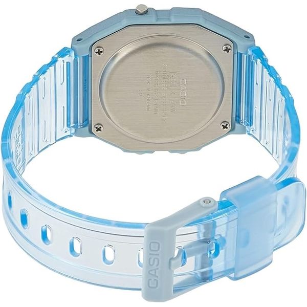  Casio Watch F-91WS-2DF For Unisex - Digital Display, Resin Band - Blue 