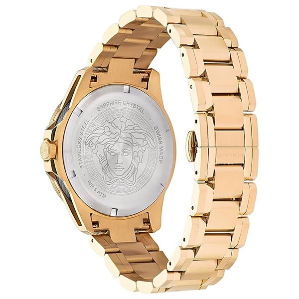  Versace Watch VE2W00522 For Women - Analog Display, Stainless Steel Band - Gold 