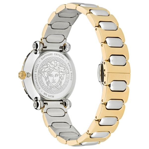  Versus Versace Watch VE6I00423 For Men - Analog Display, Stainless Steel Band - Gold 
