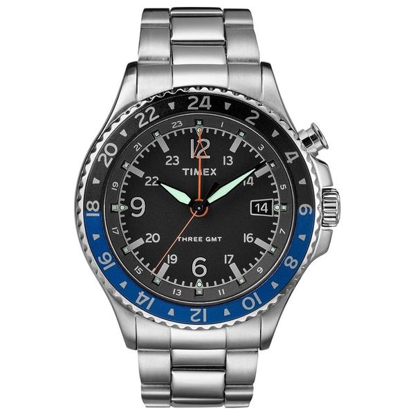 Elryan Timex Watch TW2R43500 For Men Analog Display Stainless Steel Band Silver