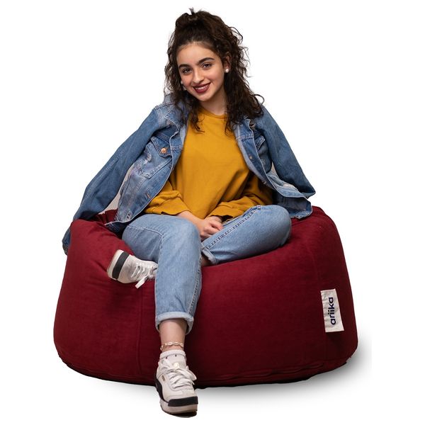 Burgundy bean sales bag chair