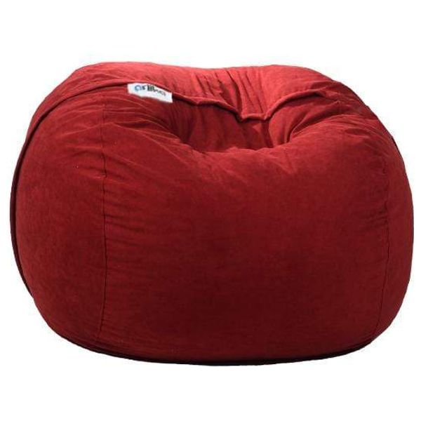 Elryan Ariika Duo Fluffy Sabia Bean Bag Chair Burgundy