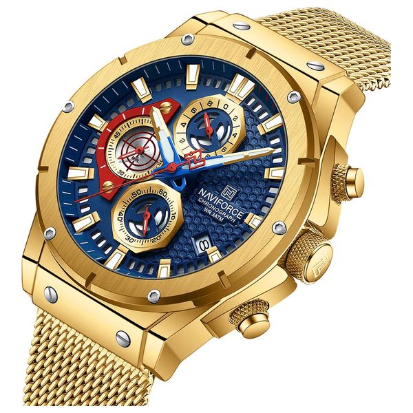 Naviforce watch gold best sale price