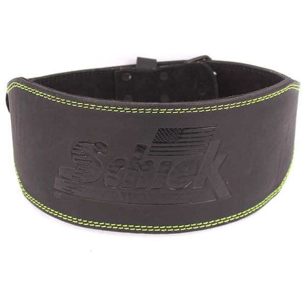 Elryan Schiek Weight Lifting Leather Belt Black