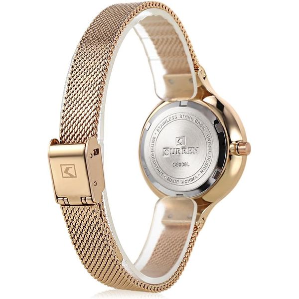 Curren Watch C9008L-RG - For Women - Analog Display, Stainless Steel Band - Bronze