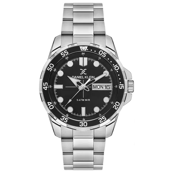 Daniel Klein Watch DK113884-1 For Men - Analog Display, Stainless Steel Band - Silver