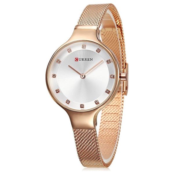  Curren Watch C9008L-RG - For Women - Analog Display, Stainless Steel Band - Bronze 