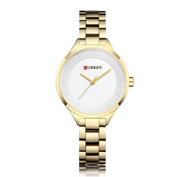 Curren Watch C9015L - For Women - Analog Display, Stainless Steel Band - Gold