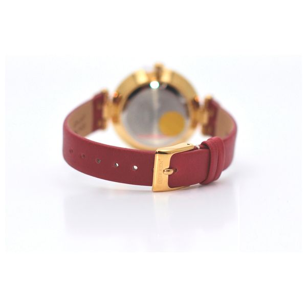  Curren Watch C9056L For Women - Analog Display, Leather Band - Red 