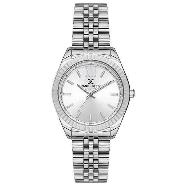  Daniel Klein Watch For Women - Analog Display, Stainless Steel Band - Silver 