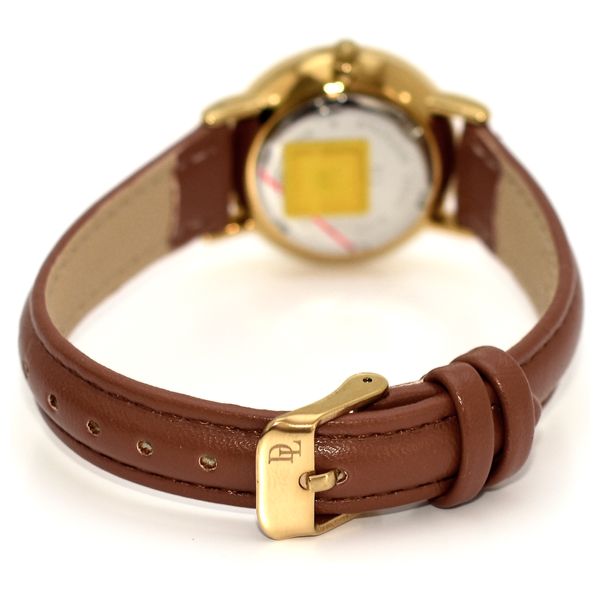  De Lawrence Watch DLCUS15 For Women - Analog Display, Leather Band - Brown 