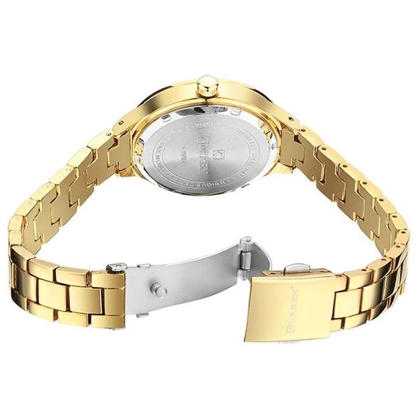  Curren Watch C9015L - For Women - Analog Display, Stainless Steel Band - Gold 