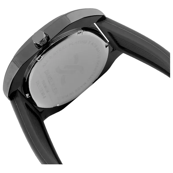 Daniel Klein Watch DK113796-5 For Men - Analog Display, Silicone Band - Black