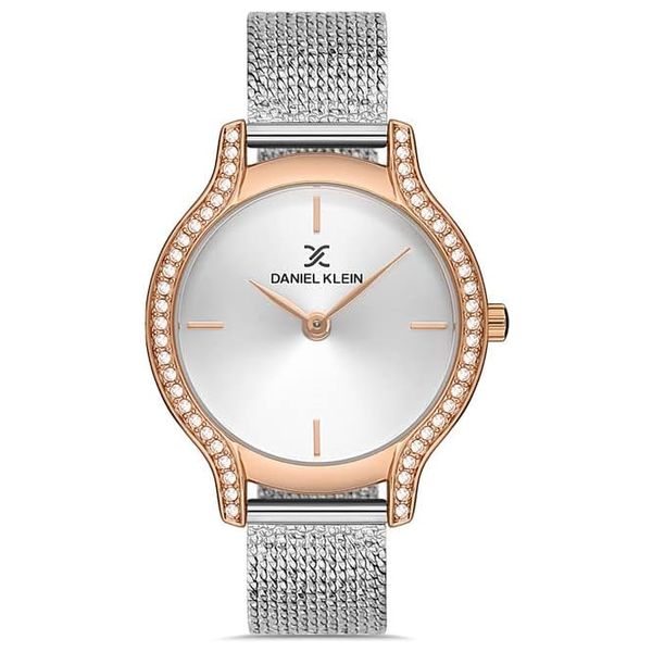  Daniel Klein Watch For Women - Analog Display, Stainless Steel Band - Rose Gold 