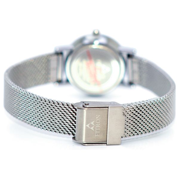  Fitron Watch No8595L For Women - Analog Display, Stainless Steel Band - Silver 