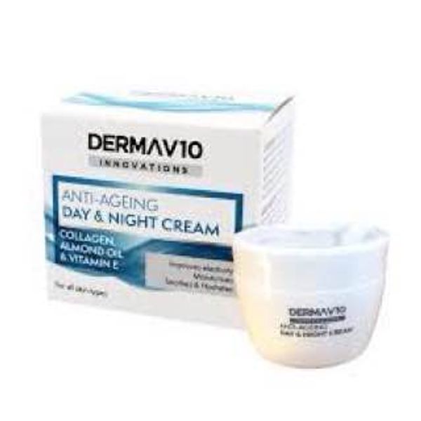  Derma V10 Innovations Anti Ageing Day & Night Cream - 50ml 
