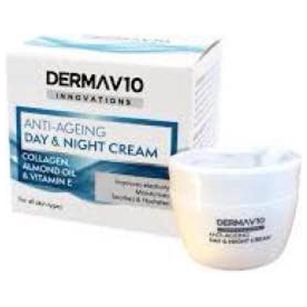  Derma V10 Innovations Anti Ageing Day & Night Cream - 50ml 