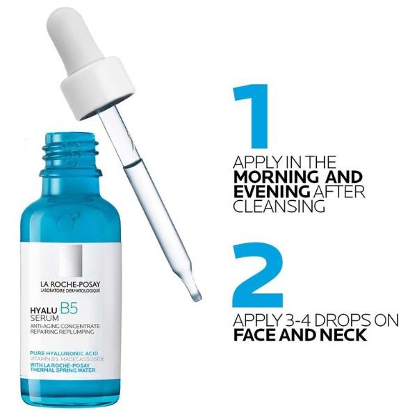  لاروش بوسيه هيالو B5 سيروم - مضاد للشيخوخة، إعادة امتلاء، ترطيب - 30 مل 