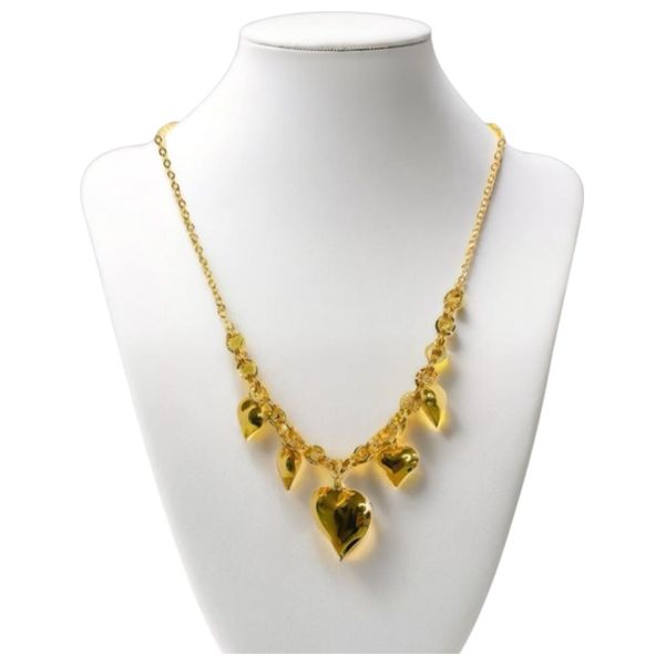  Women's Necklace with a Soft Chain - Gold Color 