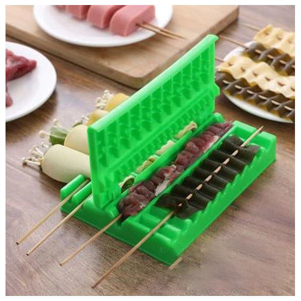  Plastic Mold for Barbecue Skewers - Green 