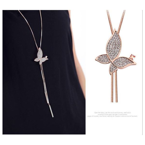 Women's Necklace with a Soft Chain - Gold Color