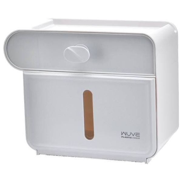  Tissue Holder with Drawer - White 