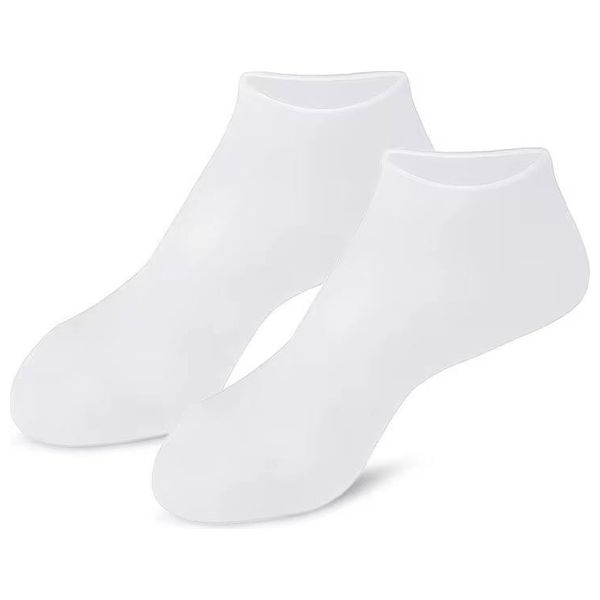  Medical Silicone Foot Care Socks - White 
