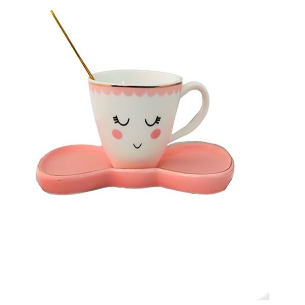  Cup with Bow Saucer 