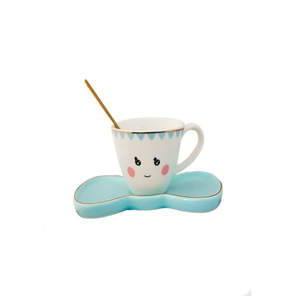  Tea Cup with Saucer and Spoon 
