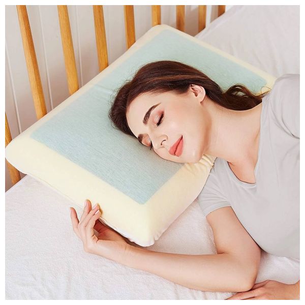 Medical sleep pillow for neck and spine comfort - White 