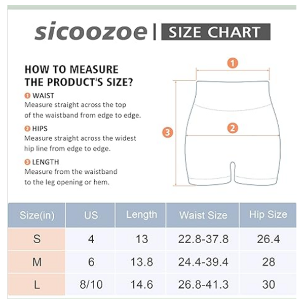 شورت رياضي عالي الخصر سيكوزوي -  ABC213 - اسود